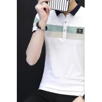 Q新款男士polo衫简约翻领短袖t恤夏季薄款潮流半袖
