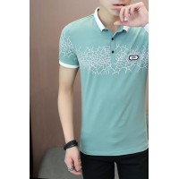 Q新款男士polo衫简约翻领短袖t恤夏季薄款潮流纯棉半袖