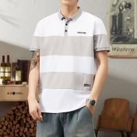 Q轻熟气质休闲polo衫男士夏季短袖t恤男装有领体恤上衣
