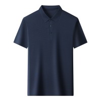 透气polo衫男士短袖t恤中老年夏季款休闲上衣宽松休闲爸爸装体恤