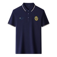 高端男士POLO衫短袖夏季薄款中年商务休闲翻领T恤爸爸装体恤