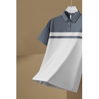Q2024年夏季polo衫男士短袖t恤潮牌帅气百搭宽松翻领半袖体恤