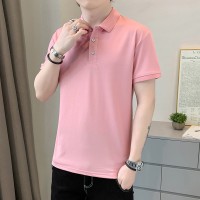 Q团队Polo衫工作服定制纯色男女款T恤夏季休闲短袖修身POLO衫