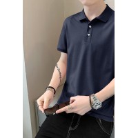 Q团队Polo衫工作服定制纯色男女款T恤夏季休闲短袖修身POLO衫