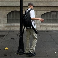 Q夏日cleanfit弹力泥染机能潮牌扣拉链牛仔裤男直筒高街长裤