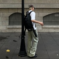 Q2024cleanfit夏日潮牌微喇弹力牛仔裤男士港风街头长裤