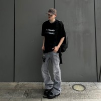 Q2024cleanfit夏日潮牌微喇弹力牛仔裤男士港风街头长裤
