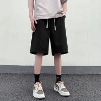 Q高街牛仔短裤男款夏季ins潮牌美式休闲宽松五分中裤子