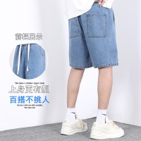 牛仔裤五分裤薄料高品质时尚百搭弹力修身男士休闲短裤牛仔裤
