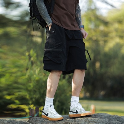 <!--夏季新款日系宽松休闲户外抗皱速干工装短裤男运动休闲五分裤-->