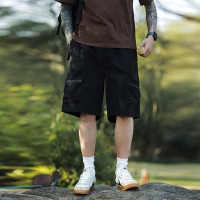 夏季新款日系宽松休闲户外抗皱速干工装短裤男运动休闲五分裤