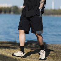 日系复古大口袋工装短裤夏季新款休闲宽松舒适五分裤