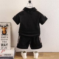 男童夏装套装2024新款童装痞帅小男孩宝宝短袖衣服儿童夏款Polo衫