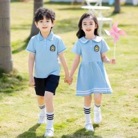 幼儿园园服夏装学院风儿童校服毕业拍照服夏季小学生童装班服套装