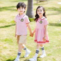 幼儿园园服夏装学院风儿童校服毕业拍照服夏季小学生童装班服套装