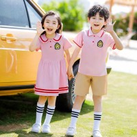 幼儿园园服夏装学院风儿童校服毕业拍照服夏季小学生童装班服套装