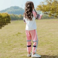 女童运动套装韩版2024夏季儿童装新款短袖夏季儿童洋气宽松两件套