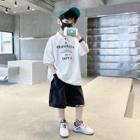 男童夏季套装新款中大儿童夏装炸街男孩洋气短袖衣服童装两件套装