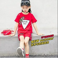 女童夏装套装2024新款洋气网红童装夏季儿童时髦两件套小孩衣服潮
