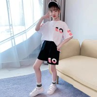 女童运动套装夏装新款时髦洋气儿童2024夏季炸街网红中大童装套装