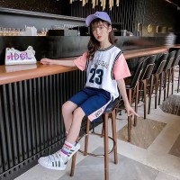 女童篮球服套装2024夏季新款中大童洋气运动两件套女孩时尚夏款潮