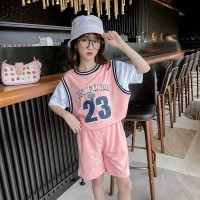 女童篮球服套装2024夏季新款中大童洋气运动两件套女孩时尚夏款潮