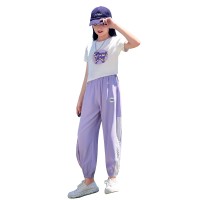 女童运动套装儿童夏季新款洋气时髦童装女孩短袖运动夏装裤子大童