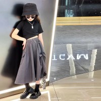 女童夏季连衣裙套装中大童时髦洋气短袖T恤两件套儿童裙子夏装潮