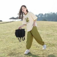 女童夏季套装2024新款夏装洋气时髦短袖夏款女大童休闲运动两件套