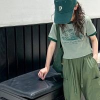 女童夏装套装2024新款大童小女孩夏天薄儿童夏季工装长裤子两件套