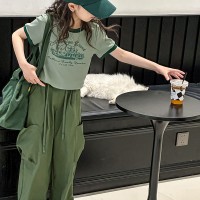 女童夏装套装2024新款大童小女孩夏天薄儿童夏季工装长裤子两件套