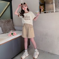 女童夏款套装2024洋气新款儿童夏季休闲薄款短袖短裤女孩网红夏装