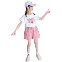 女童套装夏季2024新款童装女洋气网红炸街中大童儿童短裤两件套夏