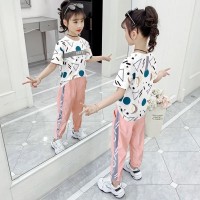 女童套装新款潮2024新款夏装洋气潮流儿童中大童两件套童装女童