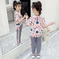 女童套装新款潮2024新款夏装洋气潮流儿童中大童两件套童装女童