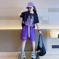 女童短裤套装夏季2024新款洋气时髦夏装大童夏款网红炸街洋气童装