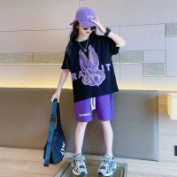 女童短裤套装夏季2024新款洋气时髦夏装大童夏款网红炸街洋气童装
