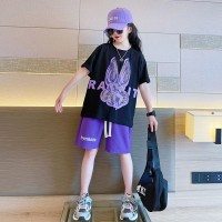 女童短裤套装夏季2024新款洋气时髦夏装大童夏款网红炸街洋气童装