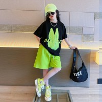 女童套装夏款2024新款儿童夏季网红洋气炸街童装大童女孩时髦夏装