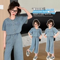 女童夏季牛仔套装两件套