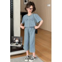女童夏季牛仔套装两件套