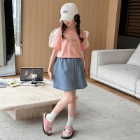女童夏装套装2024新款休闲两件套