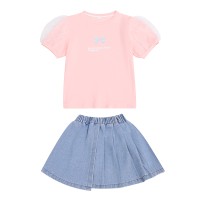 女童夏装套装2024新款休闲两件套