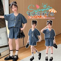 女童夏装套装牛仔两件套