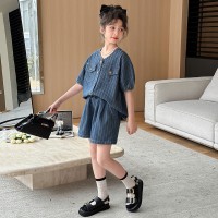 女童夏装套装牛仔两件套