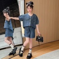 女童夏装套装牛仔两件套