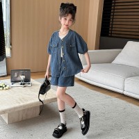 女童夏装套装牛仔两件套
