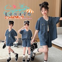 女童夏装套装牛仔两件套