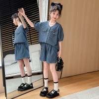 女童夏装套装牛仔两件套