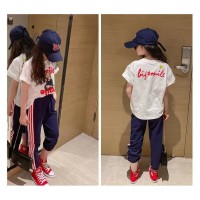 女童夏装套装2024新款洋气时髦运动夏季童装中大童儿童女孩衣服潮